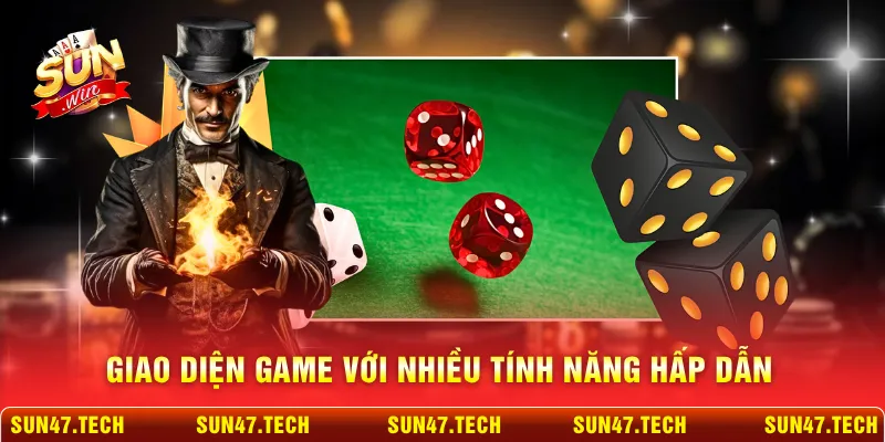 Giao diện game với nhiều tính năng hấp dẫn
