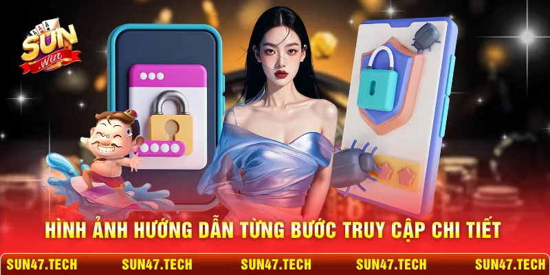 Hình ảnh hướng dẫn từng bước truy cập chi tiết